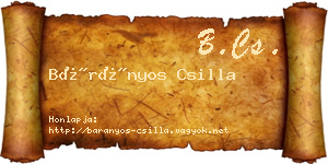 Bárányos Csilla névjegykártya